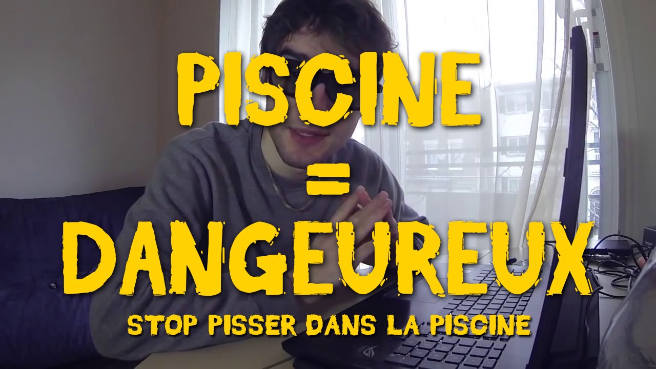 STOP PISSER DANS LA PISCINE, C'EST DANGEREUX !