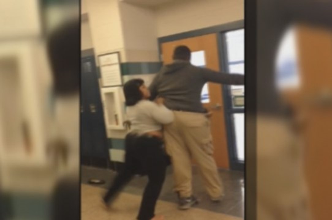 Teacher gets into a fight with a 17 year old student
