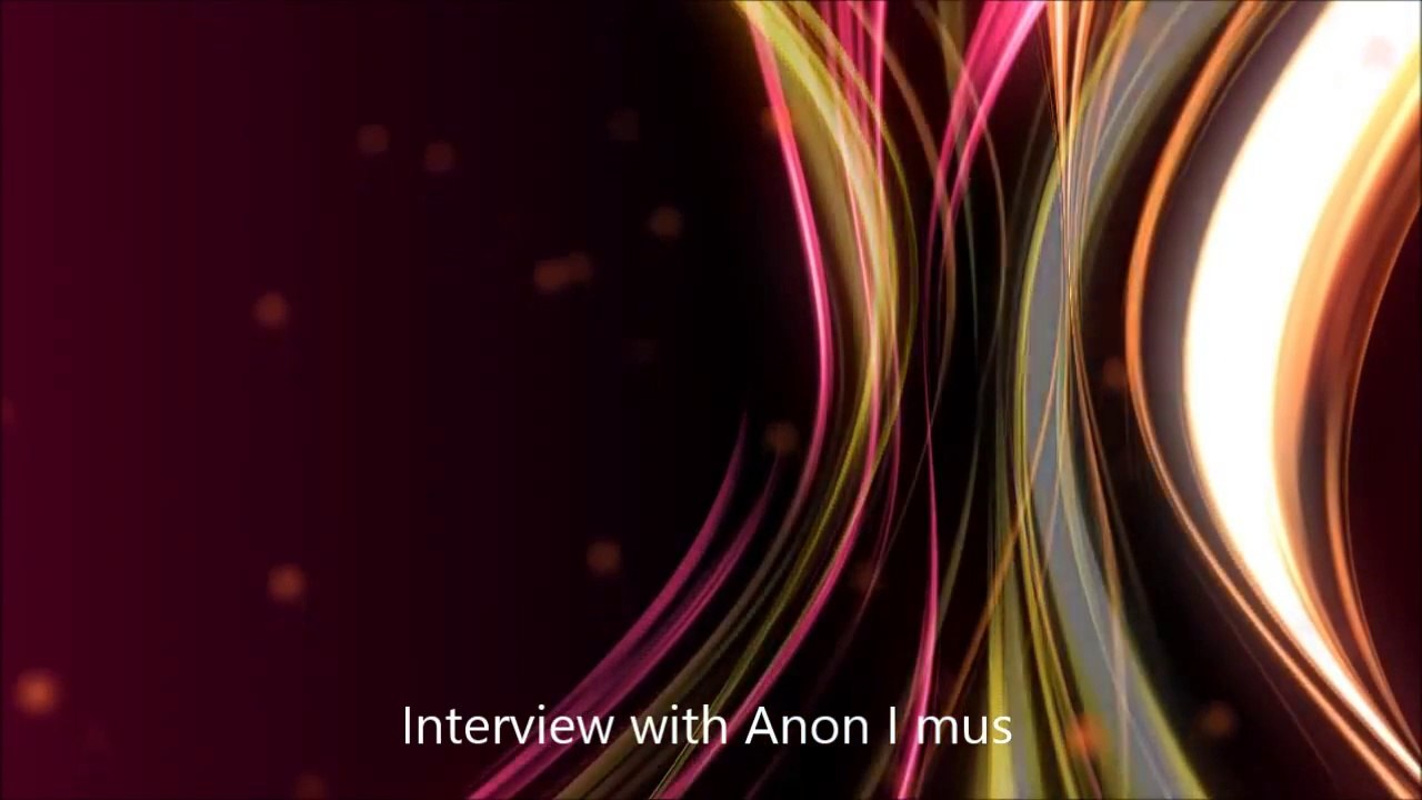 Dropping the personal story - Interview with Anon I mus (MOST IMPORTANT)