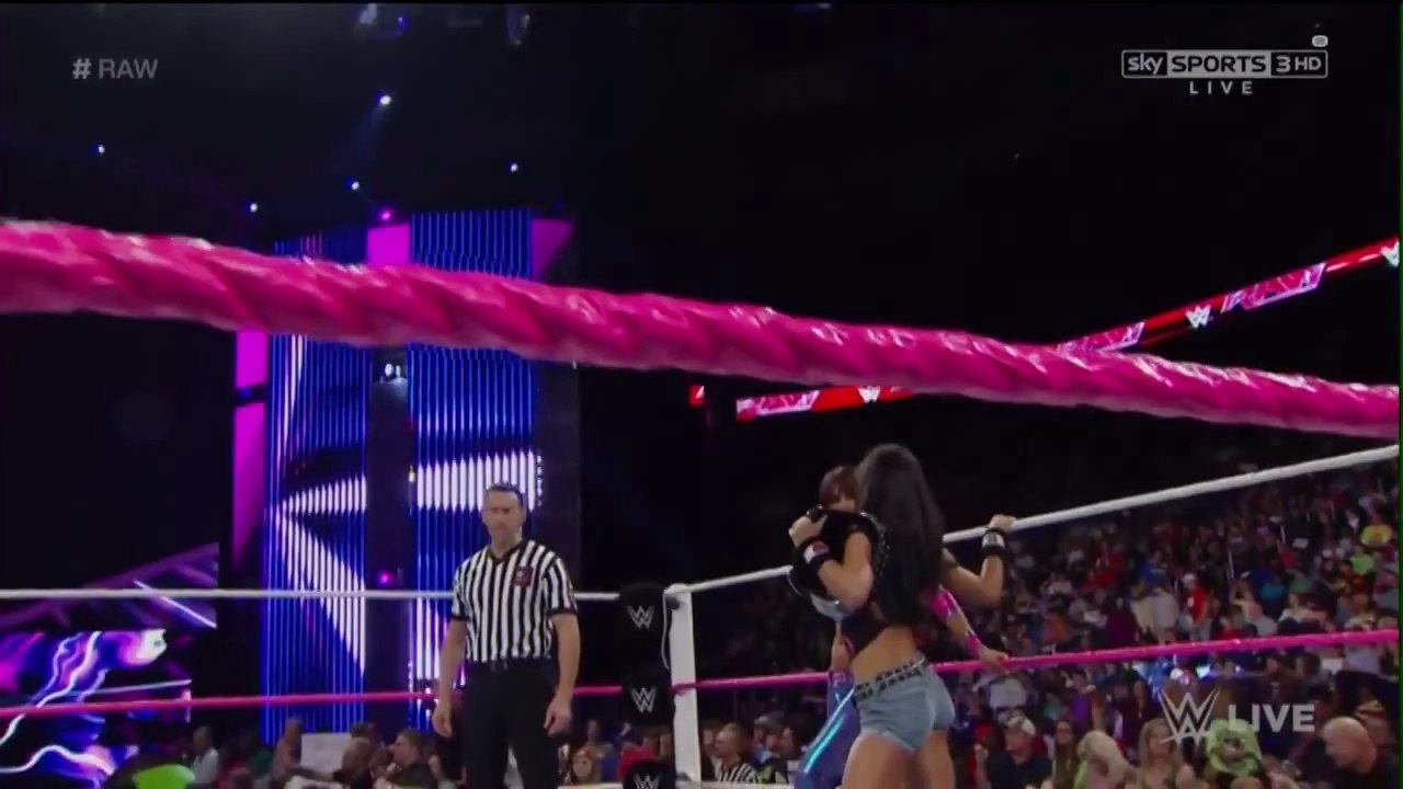 AJ Lee & Layla vs. Paige & Alicia Fox (720p)