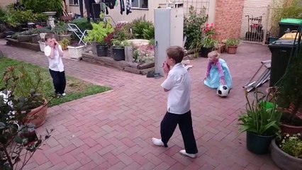 Boy Gets Football to the Forehead in Glorious Slow Motion