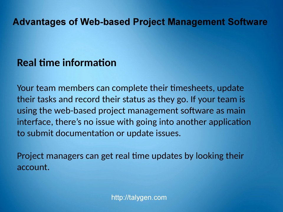 Web Based Project Management Software