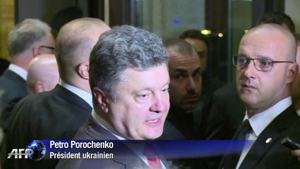 Le président ukrainien Petro Porochenko à Milan