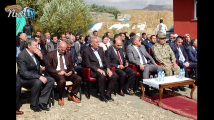 Ağrı Valisi Dr. Mehmet Tekin Arslan Gomik mezrasında okul açılışına katıldı.