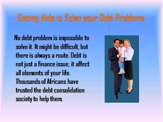 Debt Consolidation end your debt trouble