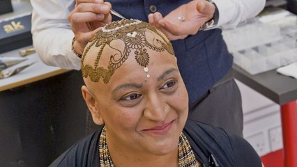 'Henna Heals': Bald Breast Cancer Battler Given Stunning Body Art Crown