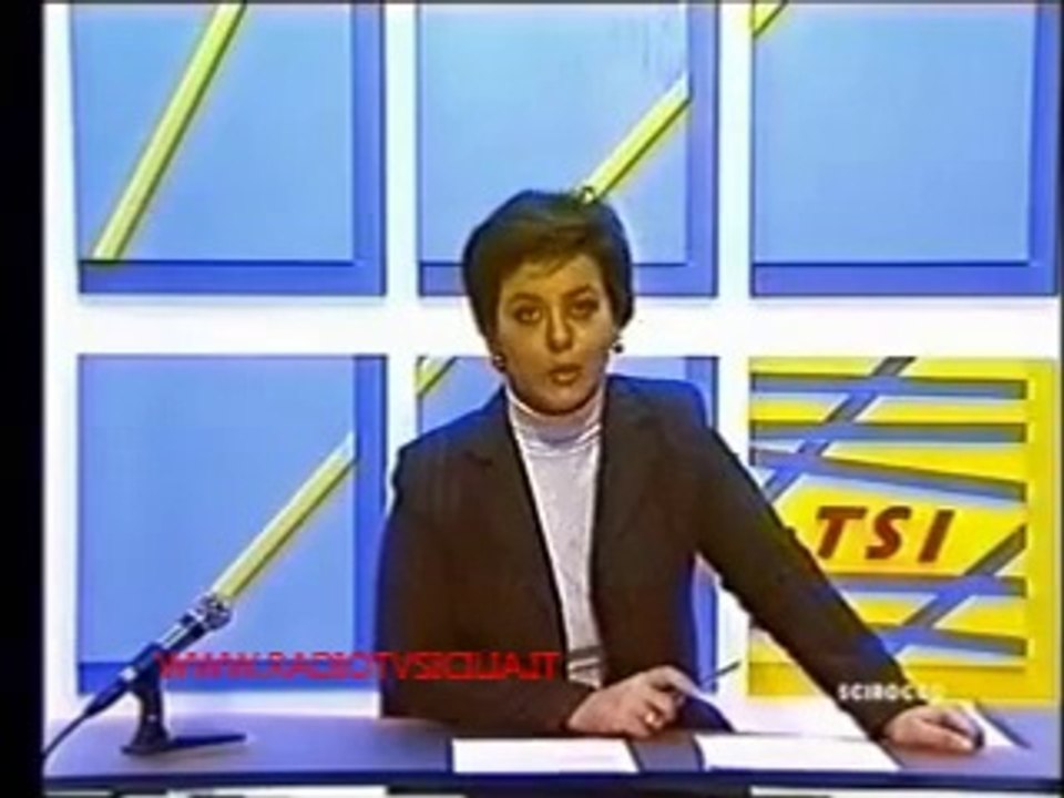 sequenza (TELESCIROCCO) "T.S.Informazione" - notiziario (23 Dic. 2003) cessione impianti a La7 x Dtt