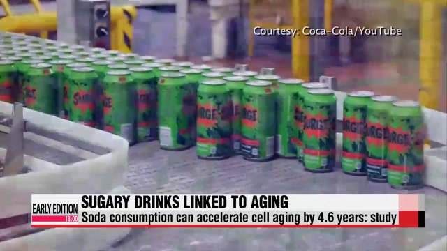 Soda consumption leads to premature aging study