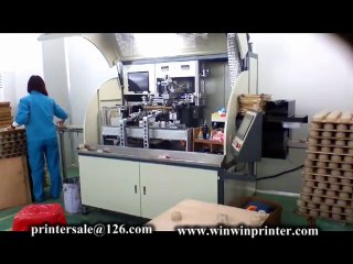 cosmetic glass bottle screen printer machine