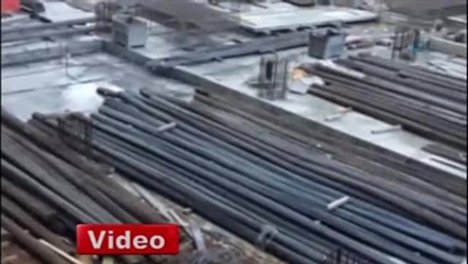 Rezidans İnşaatında Çalışan İşçi 12'nci Kattan Düştü!
