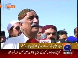 Khursheed Shah (PPP) Media Talk before Karachi Jalsa - 17 Oct 2014 - YouTube