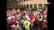 Manifestation de 6 syndicats bientôt SDF à Cergy