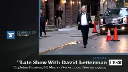 Zapping TV : en pleine émission, Bill Murray s'en va... pour faire son jogging !