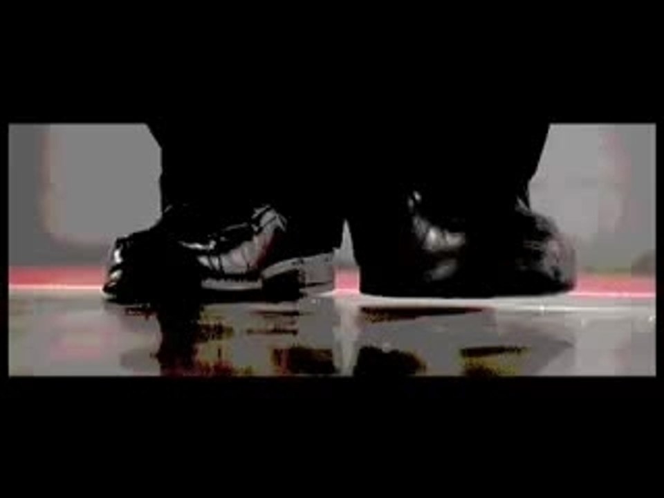Black shoes .
