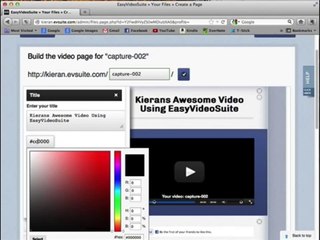 Easy Video Suite Video Pages Demo