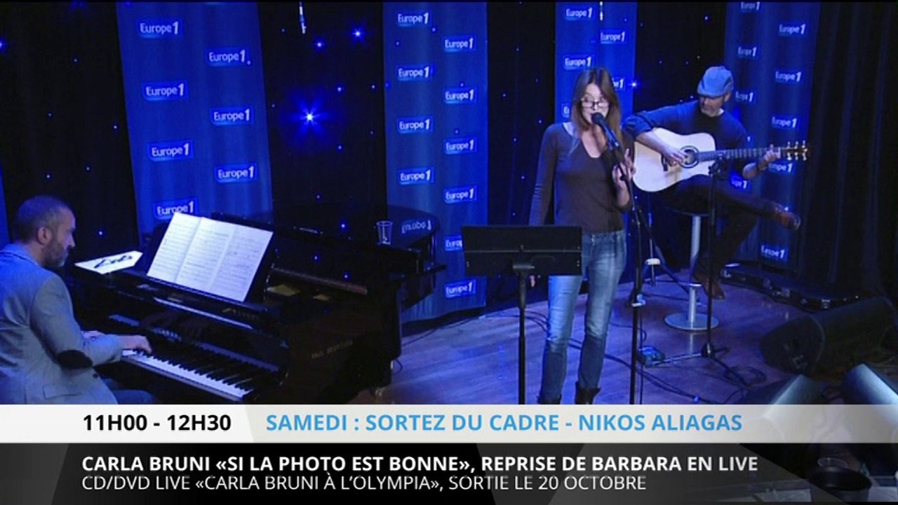 Carla Bruni chante "Si la photo est bonne", une reprise de Barbara