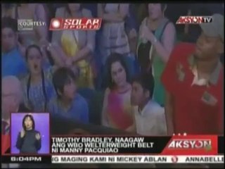 Blow by blow account ng bakbakang Manny Pacquiao at Timothy Bradley, Jr