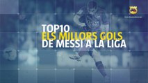 BARÇA FANS I TOP10 - Millors gols de Messi a La Lliga (CAT)