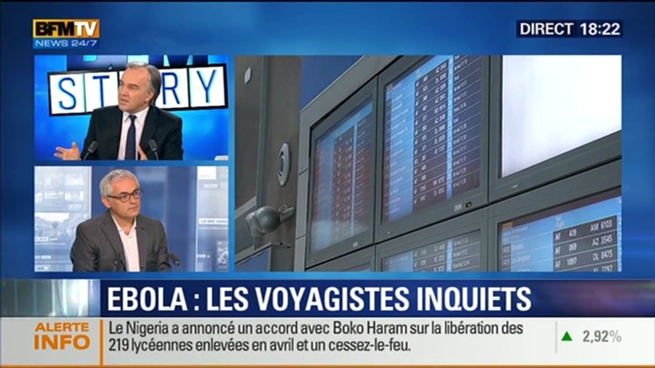 BFM Story: Ebola: l'inquiétude des voyagistes est-elle justifiée ? - 17/10