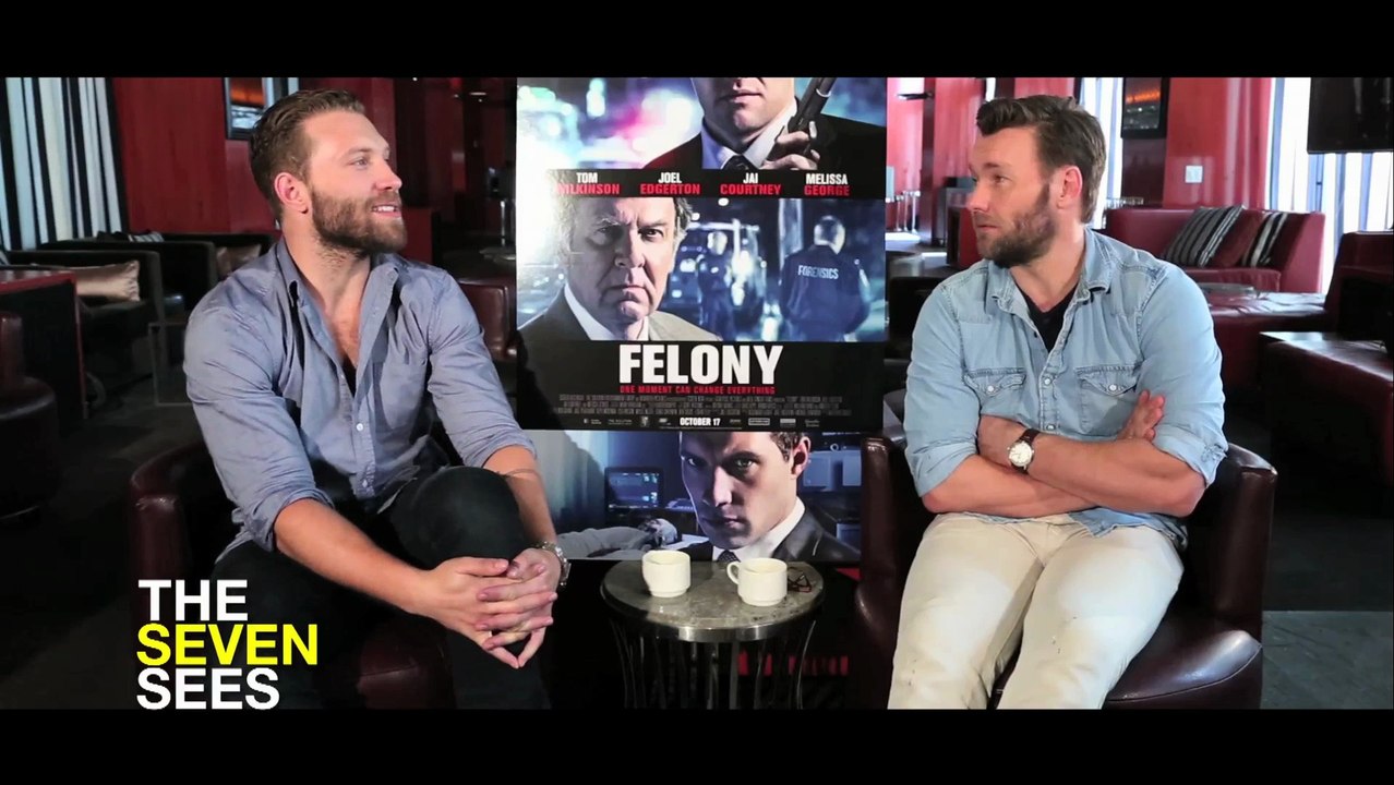 Joel Edgerton and Jai Courtney Play 'Celebrity Felony: True or False'
