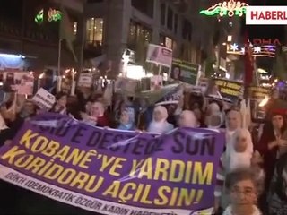 Kadınlardan Kobani Eylemi...