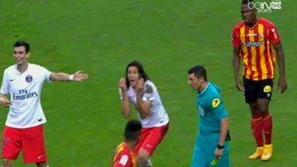 Carte rouge Étrange pour Cavani Après la pénalité - Lens vs PSG