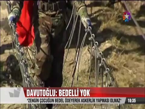 Ahmet Davutoğlu Bu konjonktürde bedelli askerlik mümkün değil