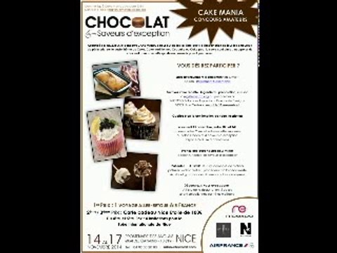 Salon Chocolat et Saveurs d'exceptions, jeu concours Cakemania, Nicexpo