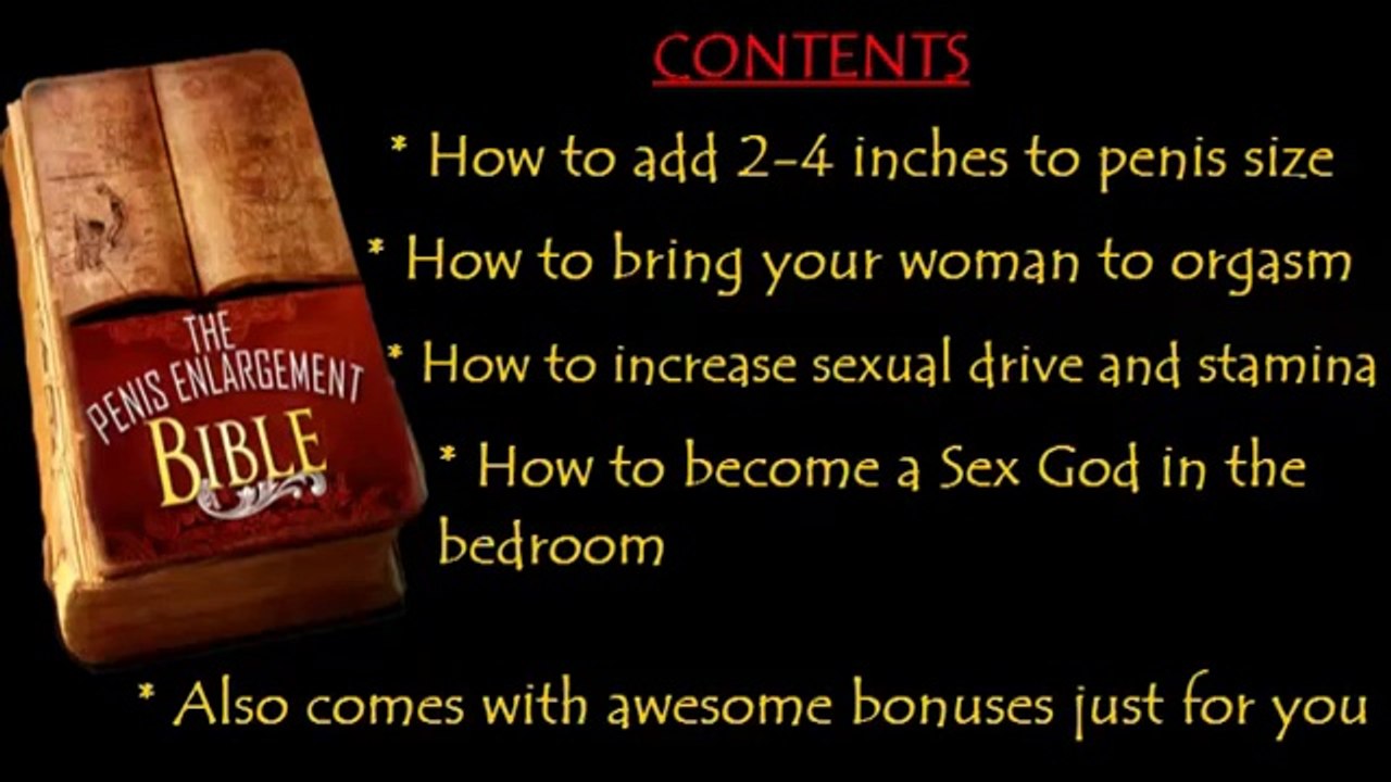 The Penis Enlargement Bible Review