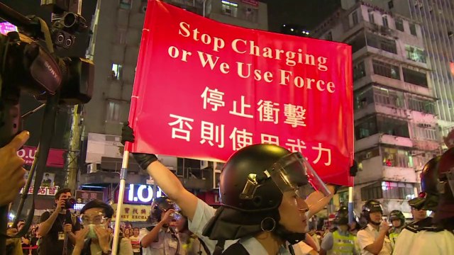 New clashes in HK as demonstrators try to retake protest camp