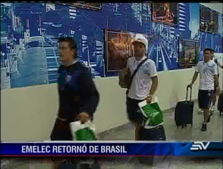 Arribo de Emelec desde Brasil