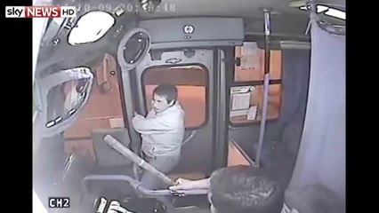 bus driver trapped a boy