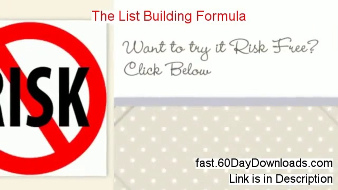 The List Building Formula 2013, Did It Work (and free review)