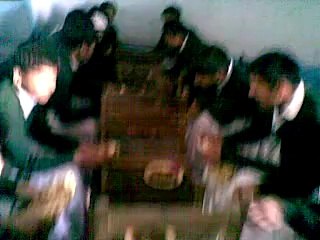 rahmat wali and his friends in a school party