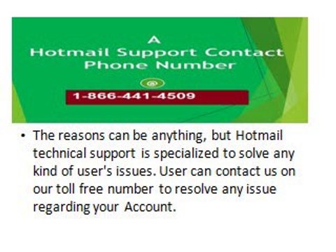 Hotmail Tech Support 1 866 441 4509 Phone Number USA