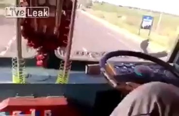 Have you Ever Seen Such a Crazy Truck Driver Like him