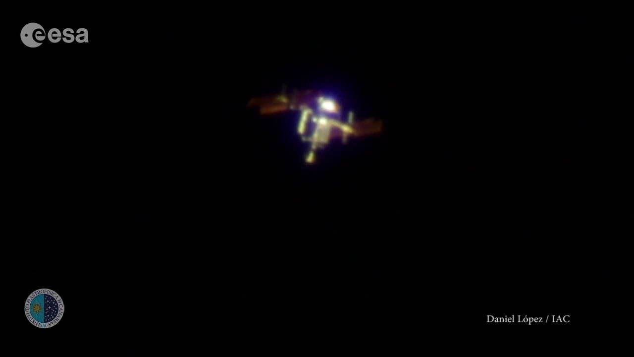 Un télescopé filme la station spatial ISS!