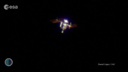 Un télescopé filme la station spatial ISS!