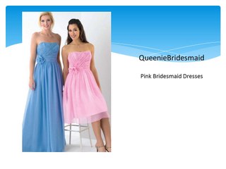 Pink Bridesmaid Dresses-Qeenie bridesmaid
