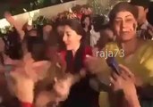 Sharmeela Farooqi Dancing and Women workers of PPP in Jalsa dhol Dancing
