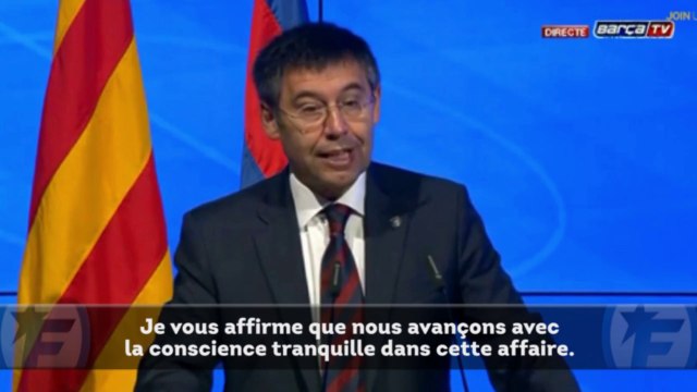 Josep Maria Bartomeu défend le Barça dans l'affaire Neymar