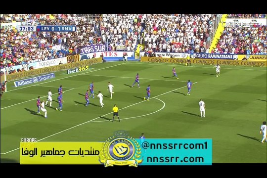 هدف #ريال_مدريد الثاني ضد #ليفانتي 2-0 | #شيشاريتو