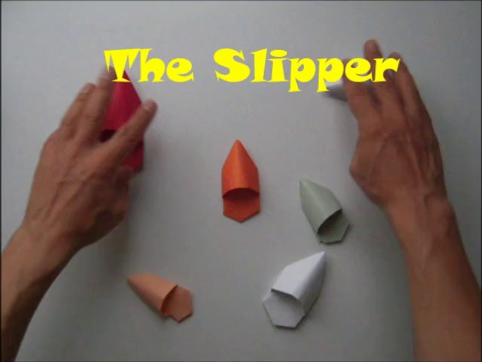Origami: How to make a paper slipper