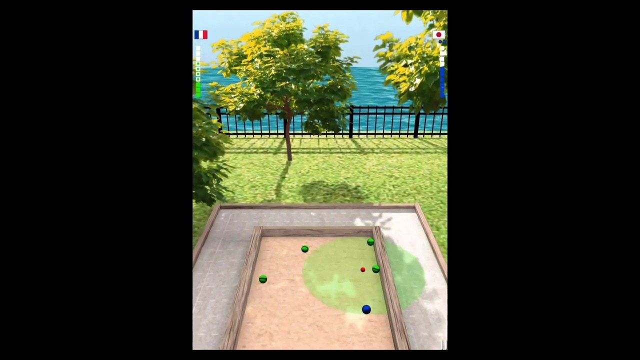 Bocce 3D : deux parties