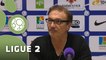 Conférence de presse Havre AC - Angers SCO (1-0) : Erick MOMBAERTS (HAC) - Stéphane MOULIN (SCO) - 2014/2015
