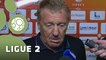Conférence de presse Stade Lavallois - Stade Brestois 29 (2-2) : Denis ZANKO (LAVAL) - Alex  DUPONT (SB29) - 2014/2015