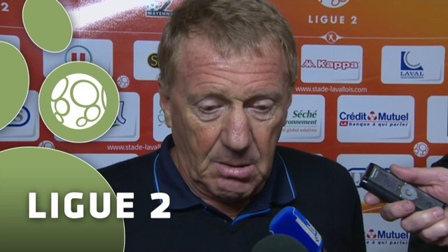 Conférence de presse Stade Lavallois - Stade Brestois 29 (2-2) : Denis ZANKO (LAVAL) - Alex DUPONT (SB29) - 2014/2015