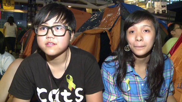 Manifestação pacífica após confrontos em Hong Kong