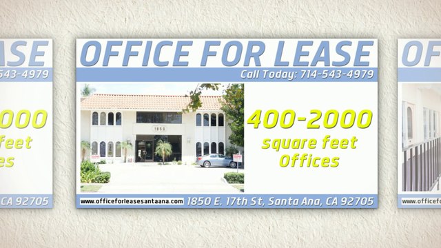 OC Offices for Lease 714-543-4979 Santa Ana