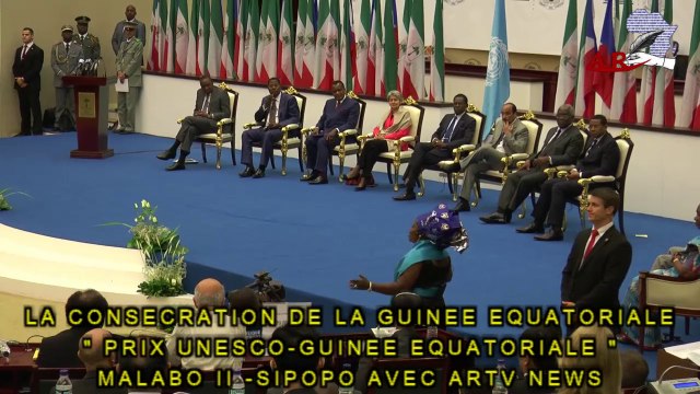 LA CONSECRATION DE LA GUINEE EQUATORIALE PRIX UNESCO GUINEE EQUATORIALE